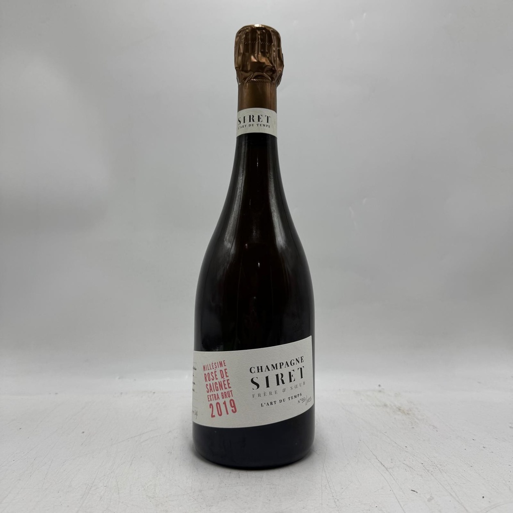 Siret Frere et Soeur 'L'Art du Temps' Millesime Rose de Saignee Extra Brut 2019