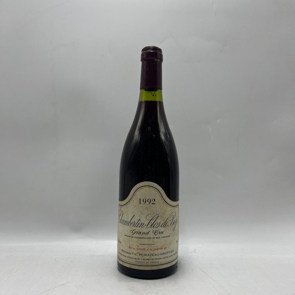 Bernadette Peirazeau-Groffier Chambertin Clos-de-Bèze Grand Cru 1992