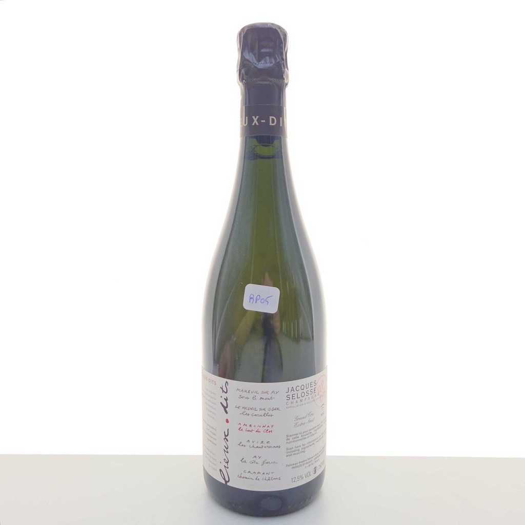 Lieux-dits 'Le Bout du Clos' Ambonnay Réserve Personnelle RP Jacques Selosse 2005