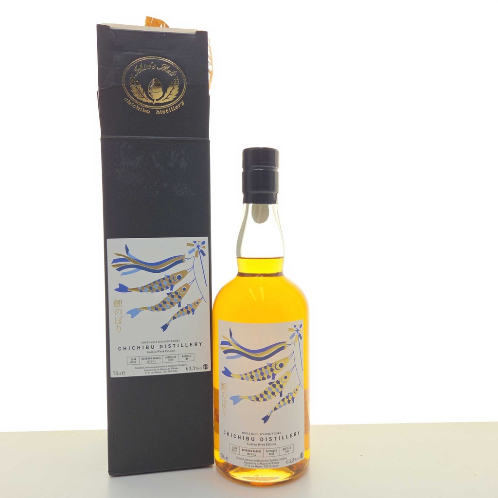 8 ANS SINGLE CASK BOURBON BARREL 1ST FILL GOLDEN CHICHIBU WHISKY 2016