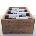 Château Pontet-Canet Caisse Bois 12 x 75cl 1974 900cl