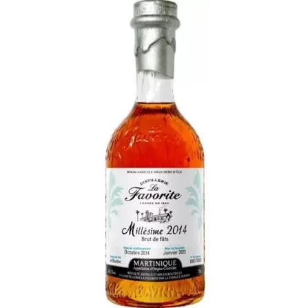 La Favorite , FUT DE BOURBON Millésime 2014, Martinique  (70cl)47,1%
