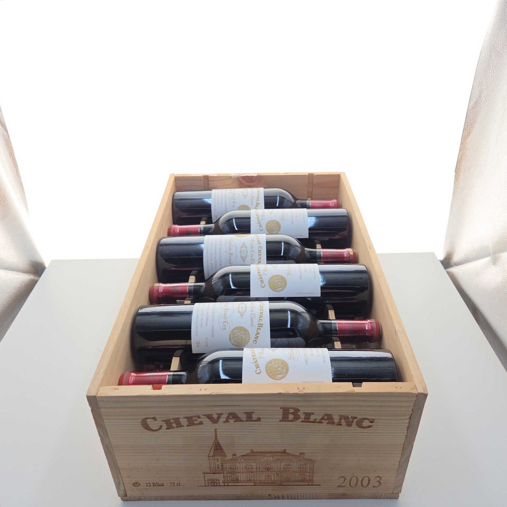 Château Cheval Blanc Caisse Bois 12 x 75cl 2003 900cl