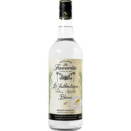 La Favorite, Authentique 50%, Rhum Agricole, Martinique (1litre)