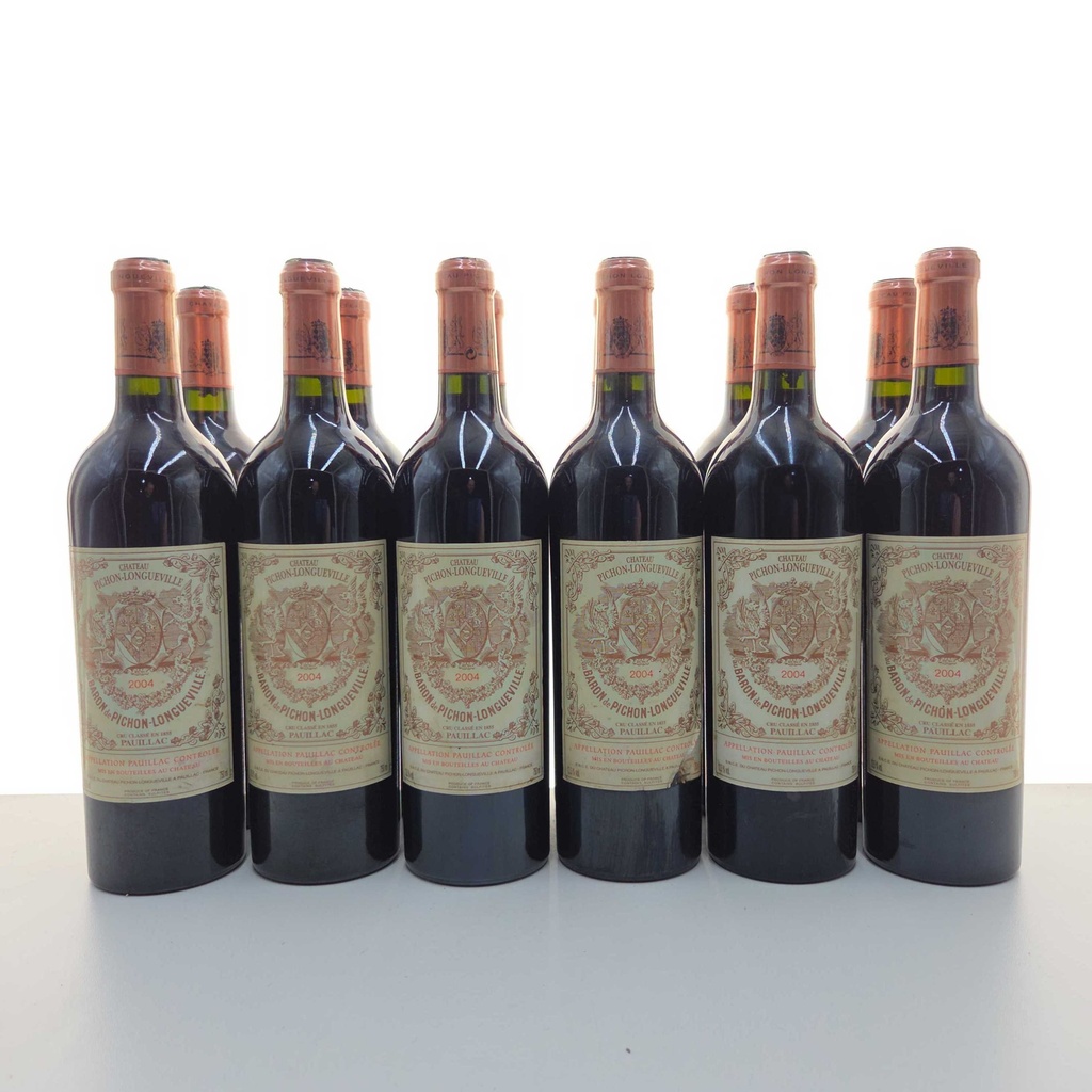 Château Pichon Longueville Baron Caisse Bois 12 x 75cl 2004 900cl