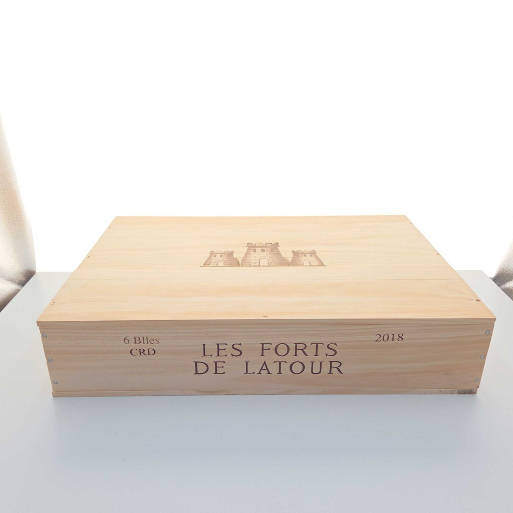 Forts de Latour Caisse Bois 6 x 75cl 2018 450cl