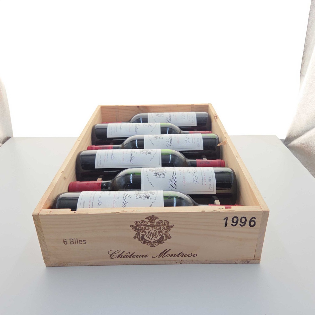 Château Montrose Caisse Bois 6 x 75cl 1996 450cl