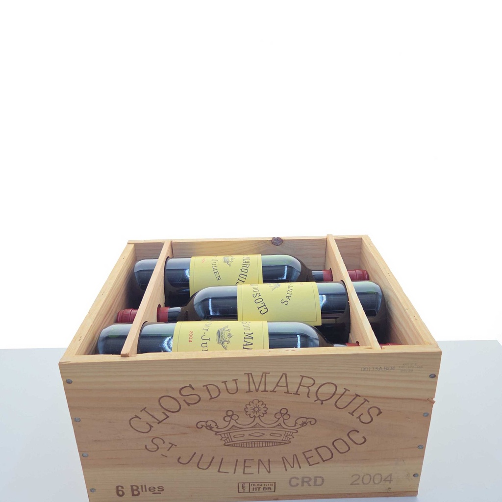 Clos du Marquis Caisse Bois 6 x 75cl 2004 450cl