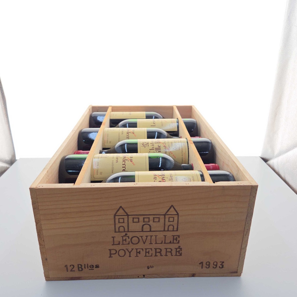 Château Léoville Poyferré Caisse Bois 12 x 75cl 1993 900cl