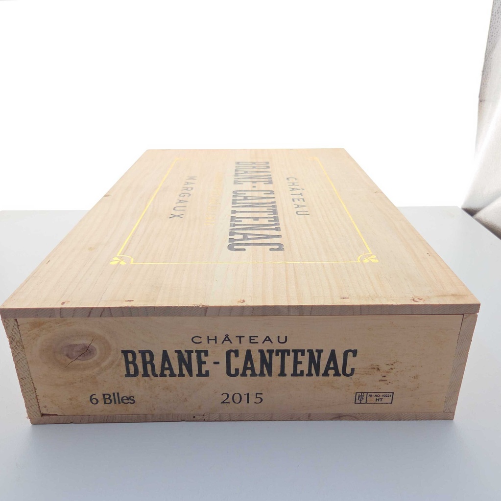 Château Brane Cantenac Caisse Bois 6 x 75cl 2015 450cl
